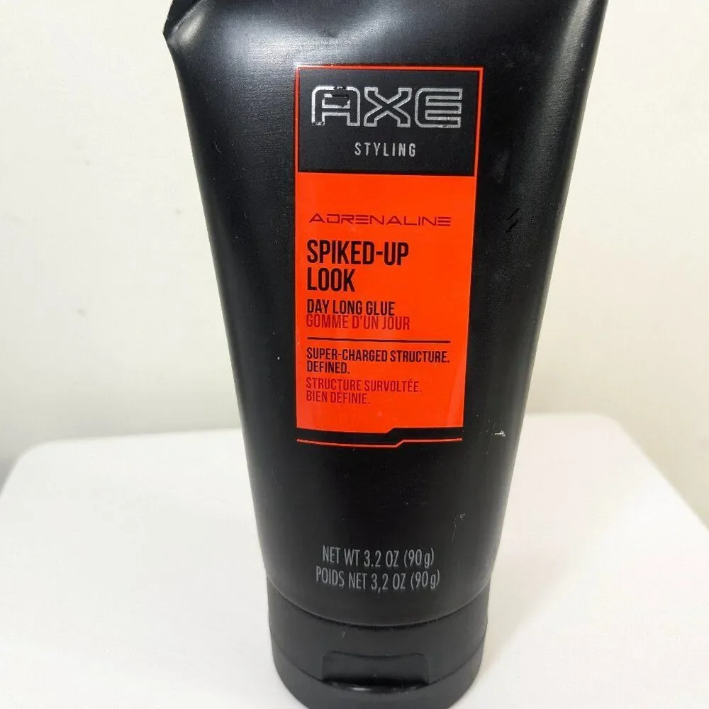 AXE Styling Adrenaline‎ Spiked Up Look Day Long Glue Spiking Glue 3.2 oz READ